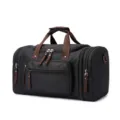 Grande borsa da viaggio impermeabile in tela con tracolla per sport all'aperto e tempo libero. - Nero