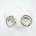 Silberfarbene hohle radiale Schmuckkomponente für DIY Ohrringe und stilvolle Anhänger. - Ohrstecker (Leere Fassung Stil) / Silber