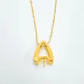 DIY gold plated pearl pendant blank setting handmade jewelry accessory nice minimalist style for crafts - Pendant Only (Without Chain) - Gold (Empty Setting)