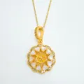 Goldene Perlmutt Blumen Anhänger Rohling DIY Eleganter Modeschmuck Zubehör Variante - Weißes Perlmutt Anhängerbasis (Gold - Leere Basis)