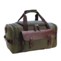 Vintage Canvas Travel Duffel Bag Large Capacity Weekend Luggage Bag for Men and Women - Army Green