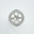 Silver-plated DIY jewelry ring blank setting with sparkling cubic zirconia, niche design. - Ring / Empty Setting / Silver