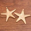 Ciondolo ciondolo stella marina oro accessorio gioielli lega variante stile 50x53mm - 1 Pezzo/Confezione (50x53mm) / oro kc