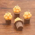 Petits charms cupcake en résine mignons pendentifs dessert DIY pour bijoux collier création. - Style 5