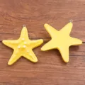 Ciondolo stella marina in resina DIY ciondolo oceano colorato per borsa gioielli 57x60mm - Stile Grande (26K14) / Giallo