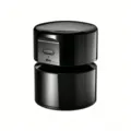 Portable mini cordless desktop vacuum cleaner in glossy black, office desk cleaner. - Black (Type-C)