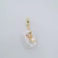 Barock Perle Meerjungfrau Anhänger vergoldet Kristall Herz Kette Schmuck Zubehör DIY Teil - Nur Anhänger (Ohne Kette) / Meerjungfrau (Künstliche Perle)