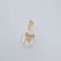 Barock Süßwasserperle Schleife DIY Anhänger 18k vergoldet Schmuck Zubehör Halskette - Stil 4