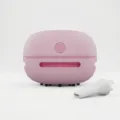 Pink mini desktop vacuum cleaner, wireless handheld crumb sweeper with nozzle accessory. - Basic Type-C Charging / Pink