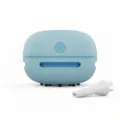 Wireless mini desktop vacuum cleaner in light blue with detachable nozzle for cleaning crumbs. - Basic Type-C Charging / Blue