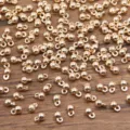 Goldfarbene Anhänger Perlen Legierung Schmuck Zubehör für DIY Armbänder Halsketten 2 Größen - 1 Stück (3x5mm) / KC Gold