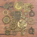Antikbronze Legierung Zahnrad Uhr Charms Anhänger für DIY Schmuckherstellung und Handydekoration. - Gemischte Stile (mit Wiederholungen) / 30g Packung