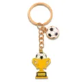 Portachiavi trofeo di calcio dorato in metallo pendente sportivo per tifosi moda - Stile Trofeo Stella / 20x31mm / Oro