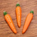 Resin carrot pendant DIY charm simulation vegetable hanging accessory jewelry making 3pcs - 1 Piece (12x58mm)