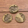 Antike Bronze DIY Legierung Zahnrad Uhr Anhänger Charms für Schmuckherstellung Handy Zubehör - Nr. 3 Wecker Stil / 1 Stück (24x24mm)