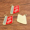 DIY goud geëmailleerd yogamat hangers legering sieraden accessoires sport fitness delen - Nr. 4 - Yogamat / 1 Stuk (19x21mm) / Rood