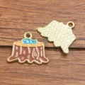 DIY κράμα σμάλτο κούτσουρο δέντρου ψάρι γούρι μενταγιόν για χειροποίητη κατασκευή κοσμημάτων. - Στυλ 4 Σχήμα Κούτσουρο Ψάρι (25F6)