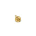 Gold zodiac rabbit pendant charm for necklace DIY jewelry making accessories component. - Rabbit