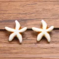Acrylic simulated starfish charm bead for DIY ocean series jewelry bracelet making accessories. - Style 2 Starfish / 1 Piece (14x13mm)