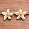 Acrylic starfish beads DIY jewelry charms, cute sea style craft pendants for bracelets 2pcs. - Style 8 Simulation Starfish (10C13/34) / 1 Piece/Pack (18x19mm)