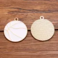 Multi-color alloy basketball pendant jewelry accessory enamel sports charm DIY craft - Large (2.6g) / 26x29mm / White