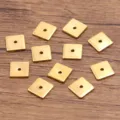 Gold Stainless Steel Square Spacer Beads for DIY Bracelet Necklace Jewelry Making - 8mm (1 Piece) / Steel