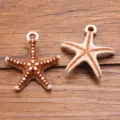Acrylic imitation starfish DIY jewelry charms, cute ocean style pendant beads for bracelets. - Style 14 Simulation Large Starfish (10C13/34) / 1 Piece (28X33mm)