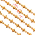 Gouden roestvrijstalen stervormige ketting DIY ketting sieraden accessoires details. - Stijl 11 Ster / 50cm / Goud
