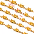 Gouden krabketting roestvrij staal DIY ketting accessoire variant details 12mm 5mm 2mm - Stijl 15 Krab / 50cm / Goud