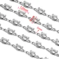 Roestvrij staal krab hanger ketting DIY halsketting sieraden accessoires 50cm lang - Stijl 15 Krab / 50cm / Staalkleur