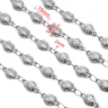 Roestvrijstalen schelp zeester ketting DIY sieraden accessoire, zilveren ketting delen 50cm - Stijl 16 Schelp / 50cm / Staalkleur