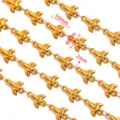 Roestvrij staal vergulde vlinder ketting DIY halsketting sieraden accessoires 50cm - Stijl 17 Vlinder / 50cm / Goud