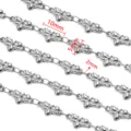 Roestvrijstalen vlinderketting DIY ketting armband sieraden maken accessoires 50cm - Stijl 22 Vlinder / 50cm / Staalkleur