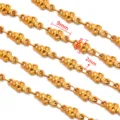 Gouden roestvrijstalen schedelketting variant, DIY halskettingbedels accessoires. - Stijl 23 Schedel / 50cm / Goud