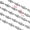 Roestvrij staal schedel ketting ketting DIY sieraden maken accessoires component 50cm - Stijl 23 Schedel / 50cm / Staalkleur