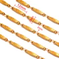 Gouden RVS DIY ketting schakel accessoire met 12mm lengte en 2mm ring afmeting. - Stijl 25 Basis Ketting / 50cm / Goud