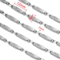 Roestvrijstalen ketting DIY halsketting accessoire 12mm metalen sieraden component - Stijl 25 Basis Ketting / 50cm / Staalkleur