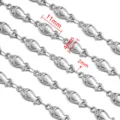 Roestvrijstalen visketting DIY ketting accessoire, zilveren metalen schakels bedels variant - Stijl 26 Visvorm / 50cm / Staalkleur
