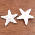 Ciondolo in resina a forma di stella marina bianca con anello in metallo accessori fai da te. - Stile Grande (26K14) / Bianco