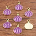 DIY alloy enamel vegetable pendants gold plated cute charms for handmade jewelry making accessories - No. 15 Onion / 13X15mm