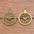 Antike Bronze DIY Legierung Uhr Anhänger Vintage Taschenuhr Charms Schmuckherstellung Z - Nr. 9 Wecker Stil / 1 Stück (28x37mm) / Antike Bronze