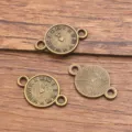 Antike Bronzefarbene DIY Legierung Uhr und Sonnenstrahl Verbinder für Vintage Schmuck. - Nr. 17 Wecker-Stil (17) / 1 Stück (13x21mm) / Antike Bronze