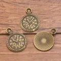 Antike Bronze Legierung Uhr Taschenuhr Anhänger für DIY Schmuckherstellung Handwerk Zubehör. - Nr. 19 Wecker-Stil (19) / 1 Stück (22x29mm) / Antike Bronze