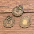Antike Bronze Steampunk Zahnrad Uhr Charms Legierung DIY Schmuckanhänger Handy Zubehör - Nr. 25 Wecker-Stil (25) / 1 Stück (20x23mm) / Antike Bronze