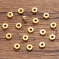 Perles d'espacement engrenage en acier inoxydable dorées perles de bijoux DIY accessoires - 1 Pièce / 2*4mm (0.16g) / Or