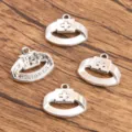 Silver tone medical cross charms set for DIY handmade jewelry crafting, vintage medical style - Style 4 Medical Charm / 1 Piece/Pack (16x20mm)