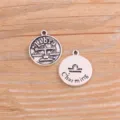 DIY Pendentif breloque zodiaque Balance en alliage vintage pour collier bracelet bijoux. - Argent Antique - Balance