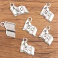 Pendentifs de livre en alliage DIY avec lettres pour la fabrication de bijoux faits main - Style Mini Livre