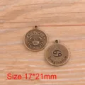 Pendentif griffe zodiaque Cancer en alliage vintage pour collier bracelet bijoux DIY faits main. - Bronze Antique - Cancer
