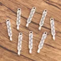 Silver thermometer metal charms DIY pendants jewelry making accessories components craft supplies - Style 21 Medical Charm / 1 Piece (4x24mm)